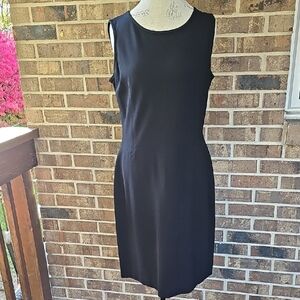 Sigrid Olsen Sz 10 black sleeveless dress
